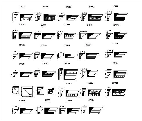 Ornamental Parts of Architecture -☆Architectural Decorative CAD Blocks☆ V.26