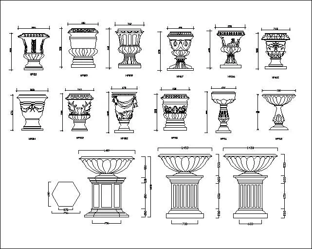 Ornamental Parts of Architecture -☆Architectural Decorative CAD Blocks☆ V.26