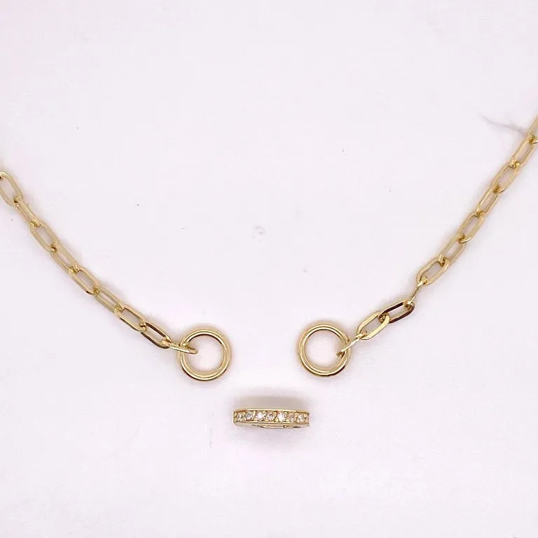 Pave Diamond Clasp Necklace