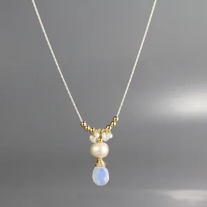 Pearl Opalite Drop Necklace