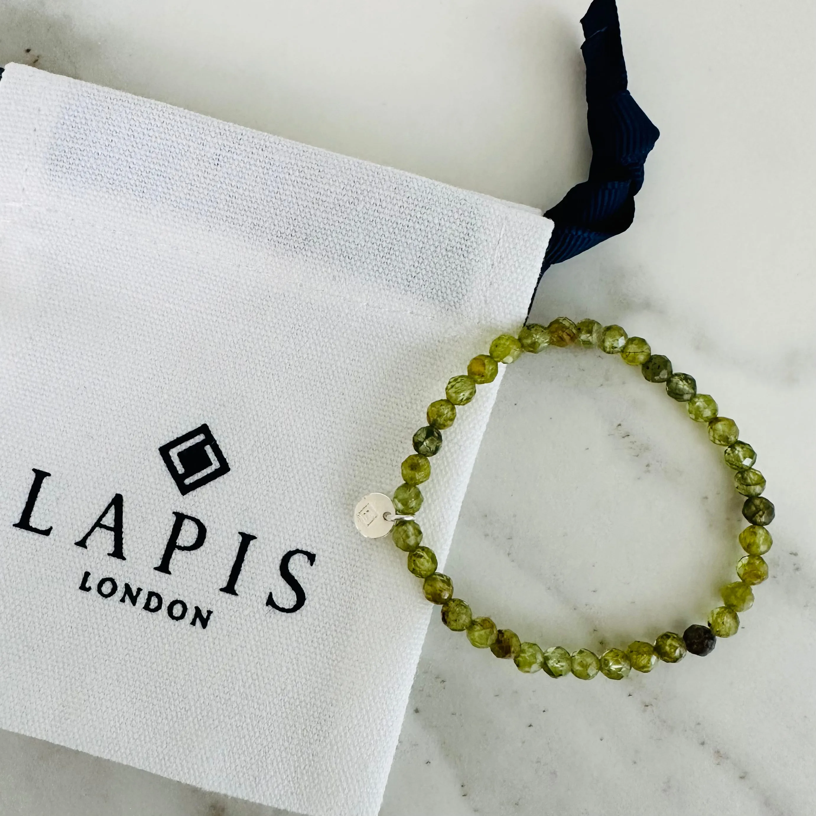 Peridot Children's Gemstone Bracelet - 4mm Faceted