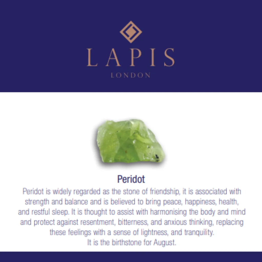 Peridot Children's Gemstone Bracelet - 4mm Faceted