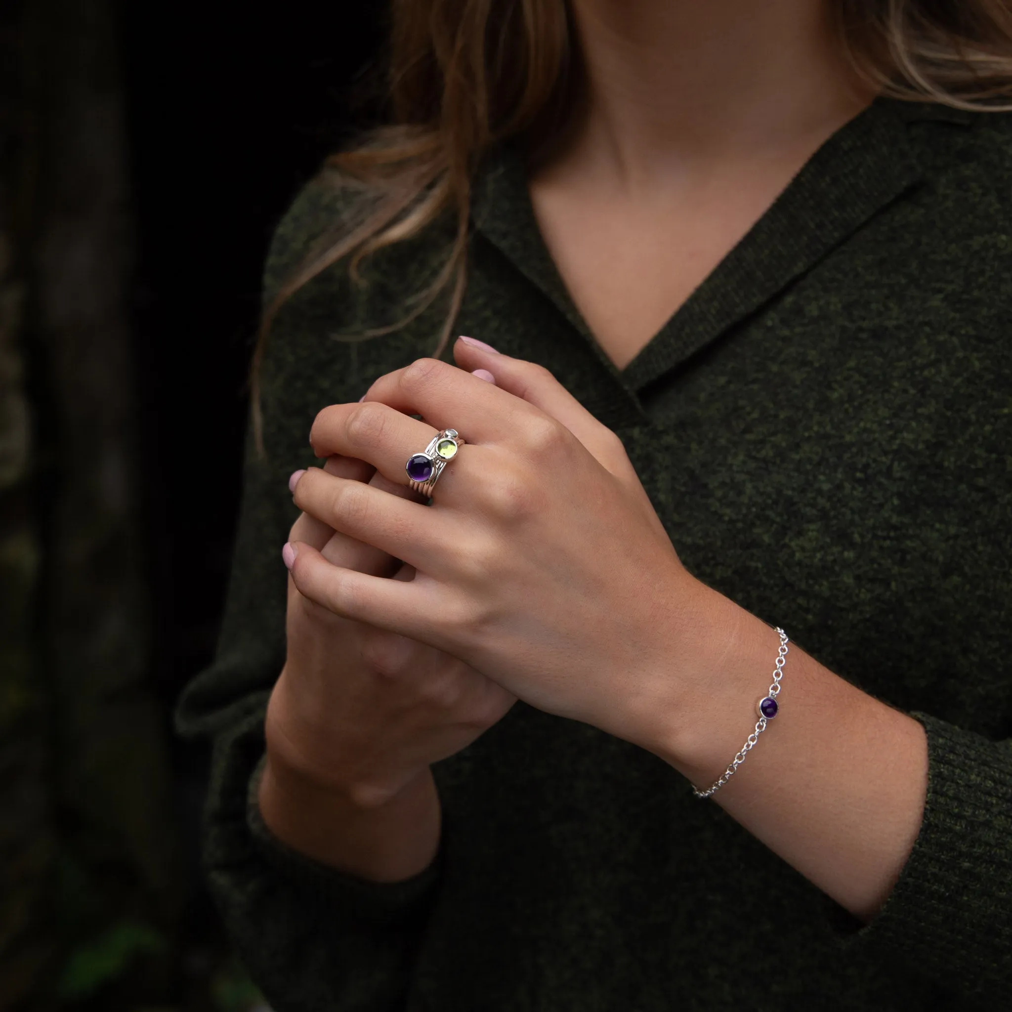 Peridot Gemstone Bracelet