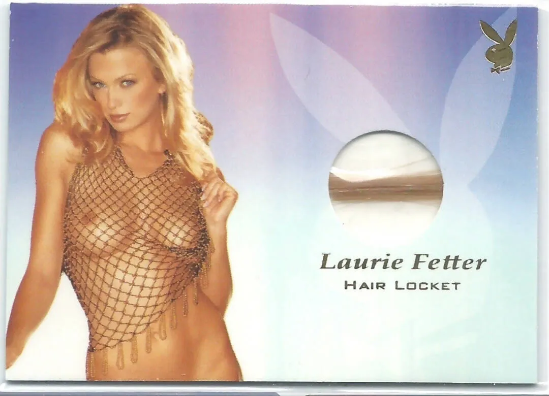 Playboy Centerfold Update 4 Laurie Fetter Hair Locket Insert Card