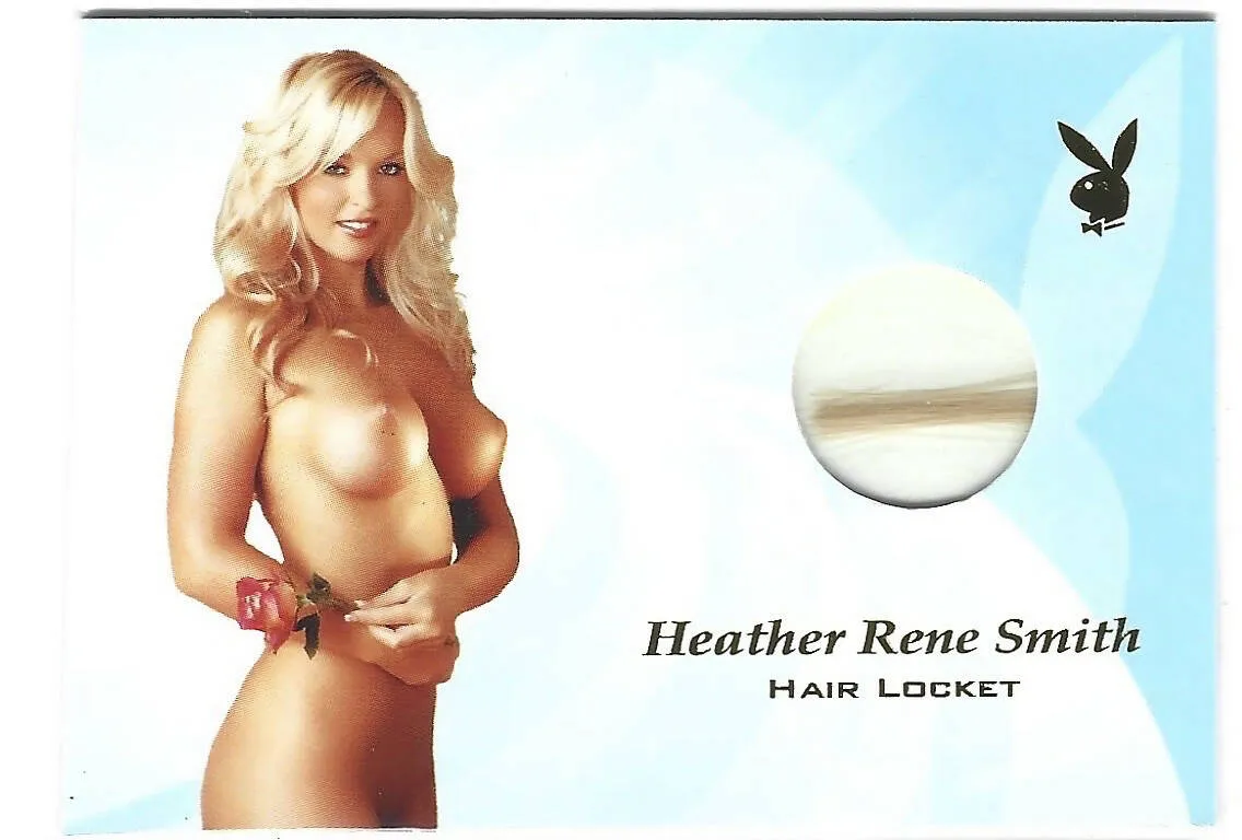 Playboy Centerfold Update 5 Heather Rene Smith Spotlight Hair Locket Memorabilia Card
