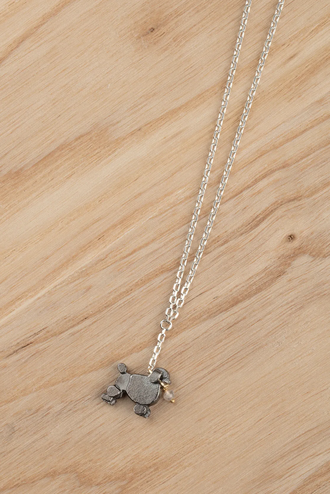 Poodle On A Lead Necklace