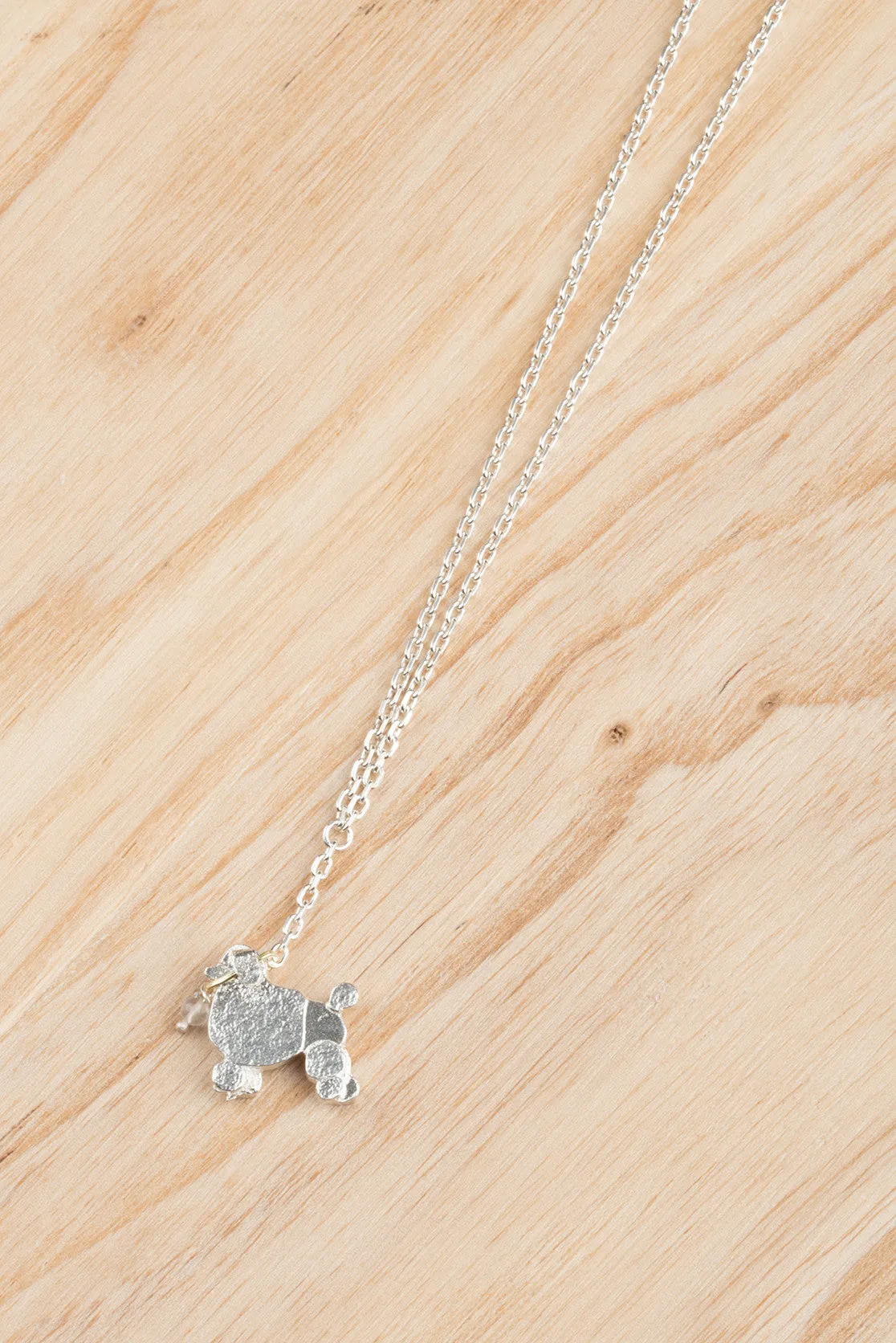 Poodle On A Lead Necklace
