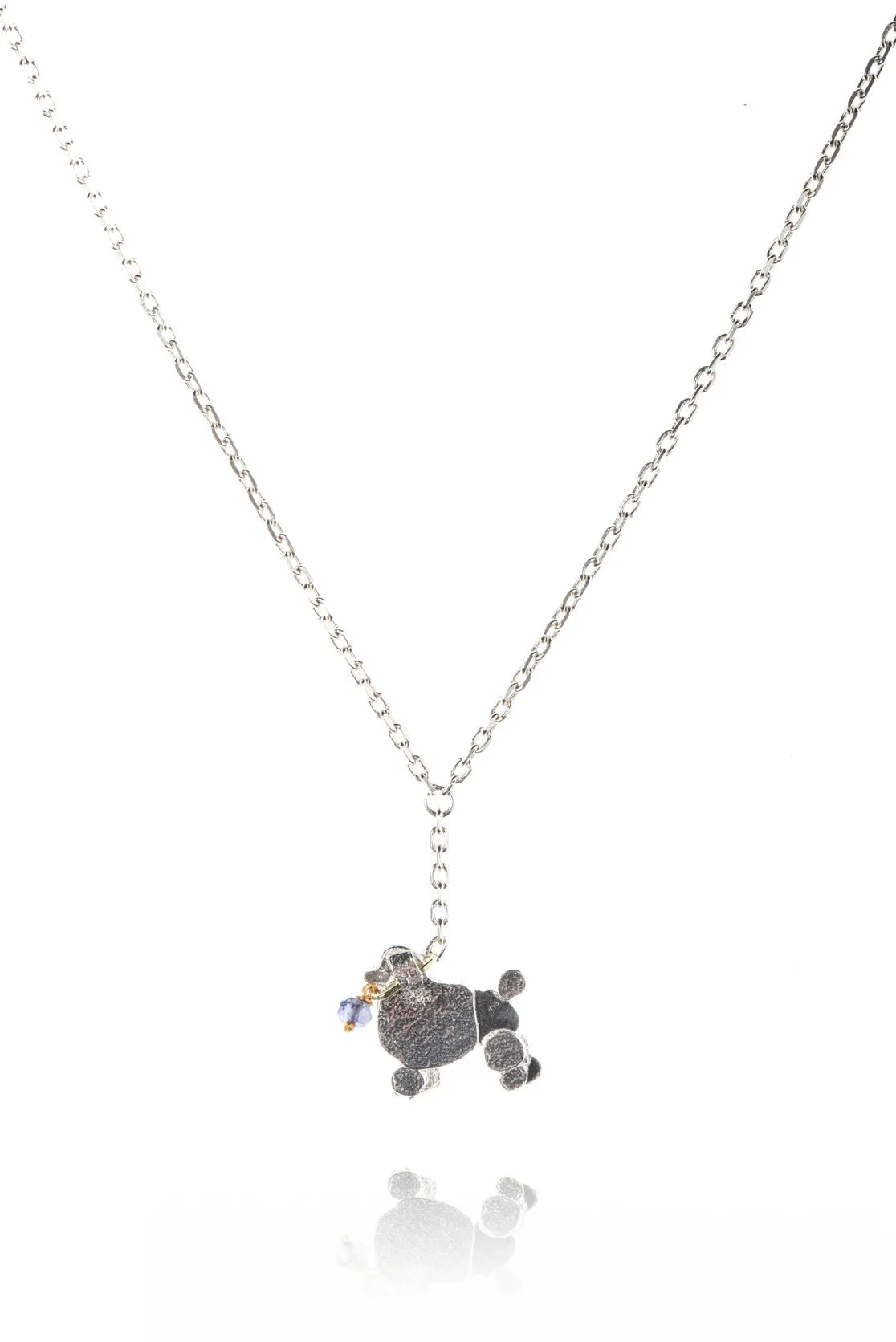 Poodle On A Lead Necklace
