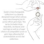 Qudo Fabero 11mm Rose Gold Topper - Light Amber