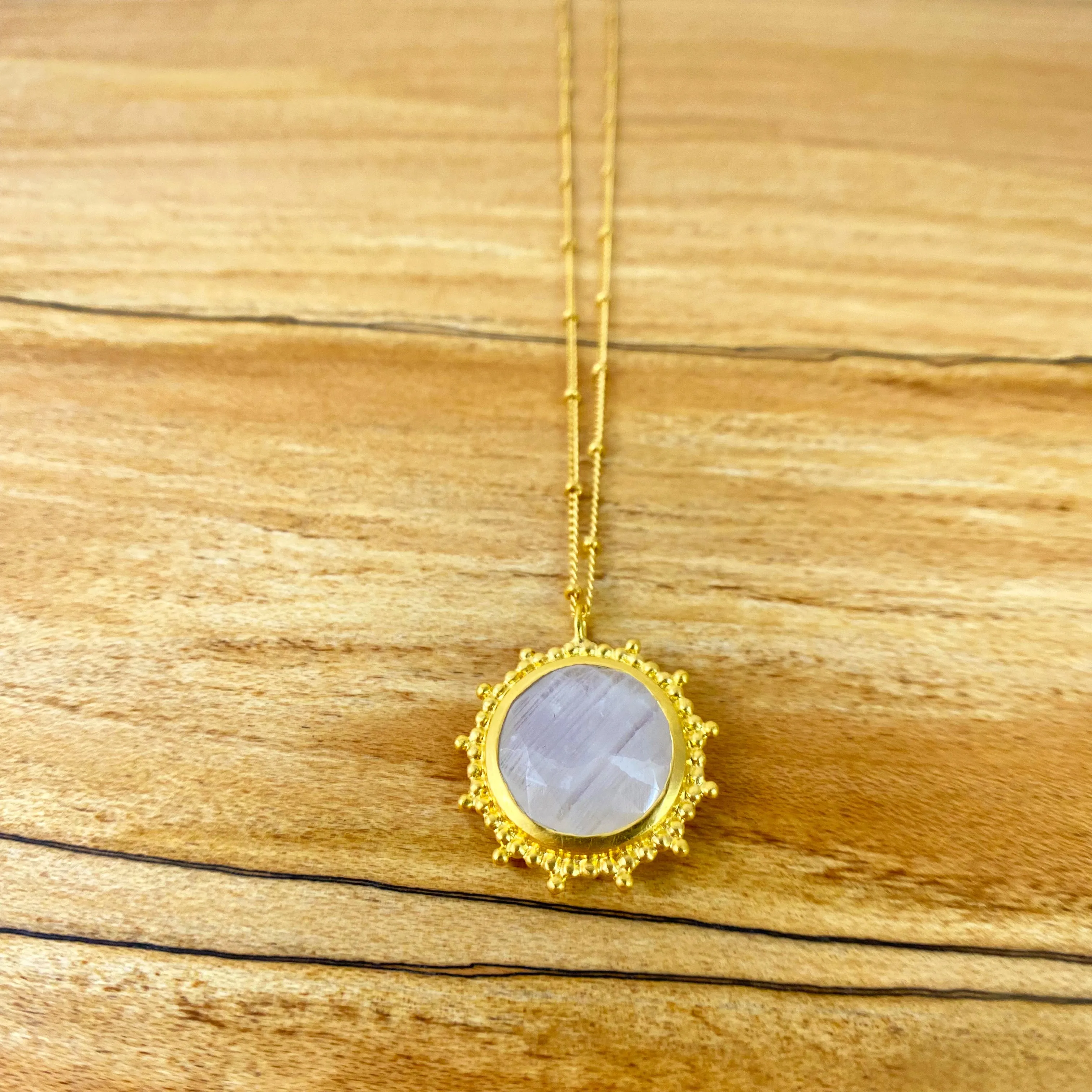 "Drift Into Daydreams" Moonstone Pendant Necklace