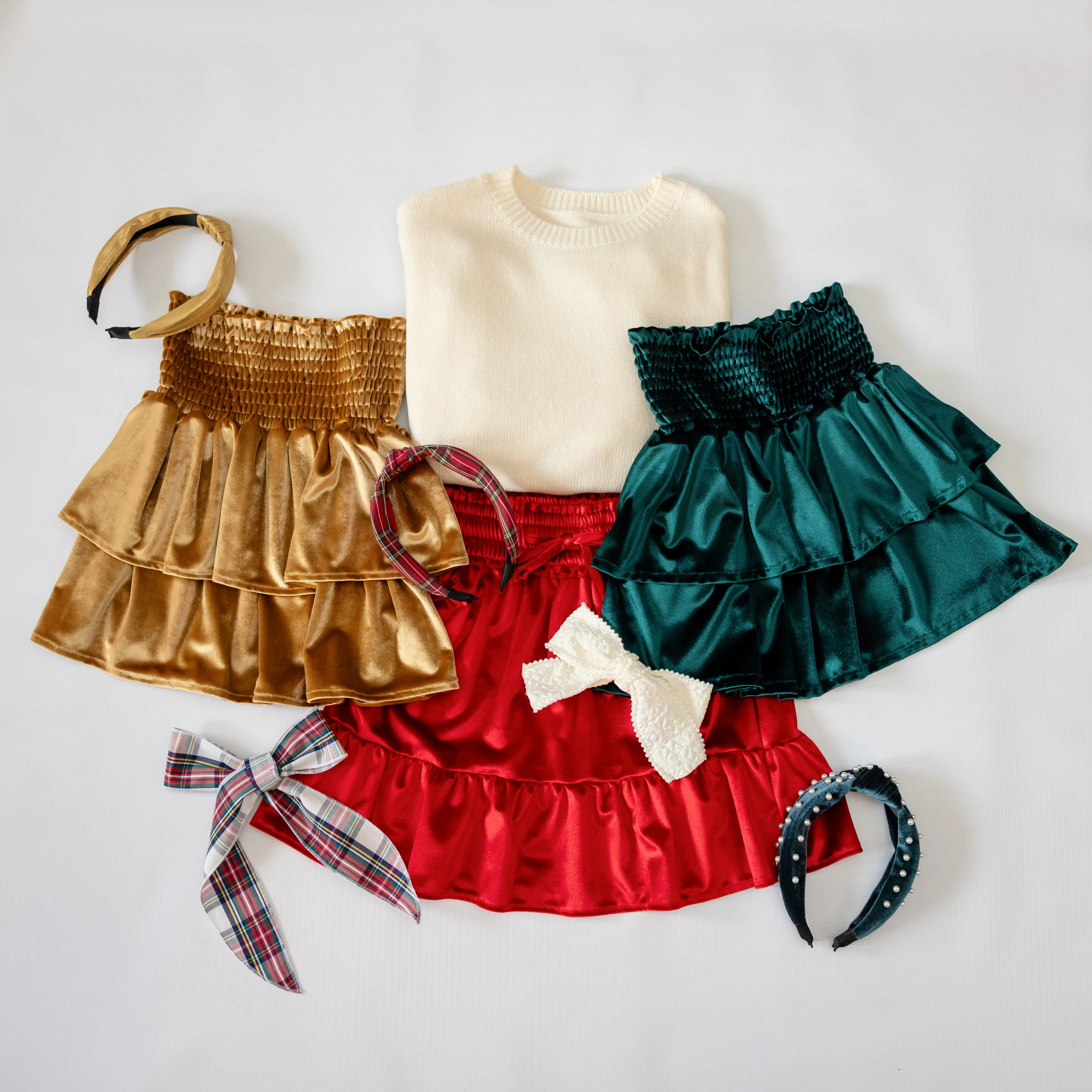 Ribbon Bow - Cream Brocade