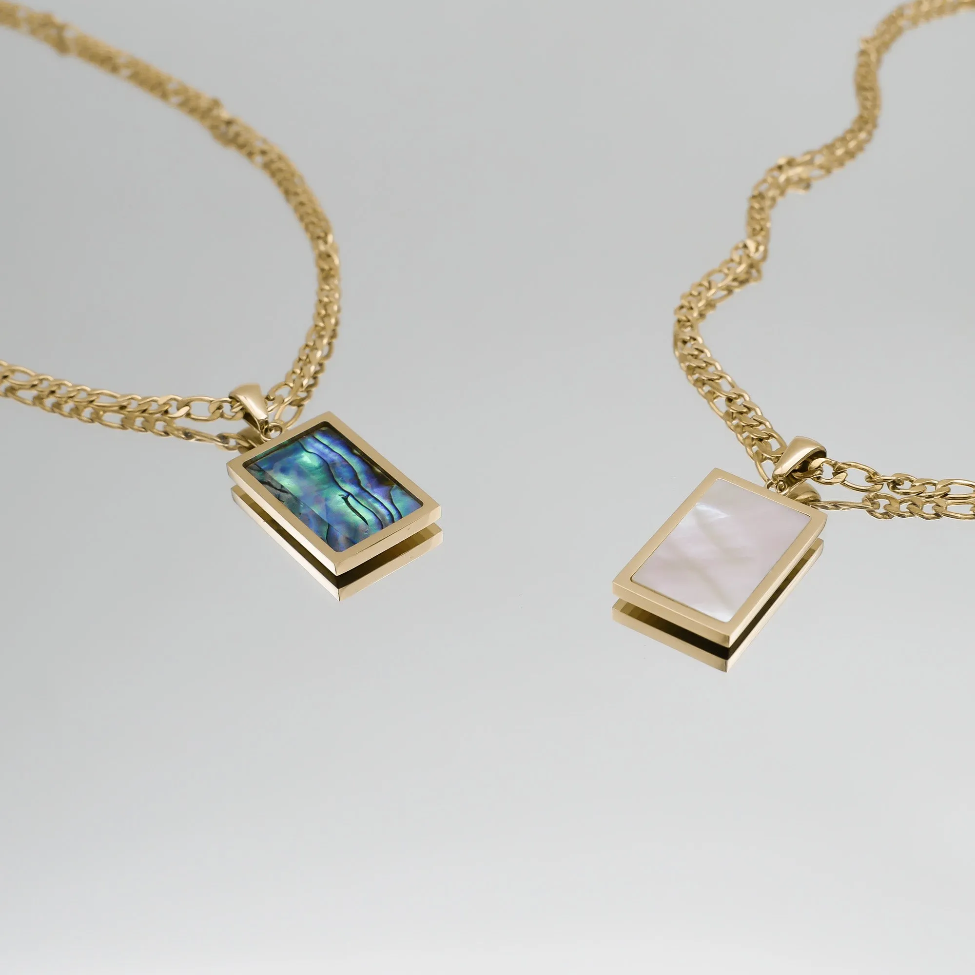 Saraya Abalone Tablet Necklace