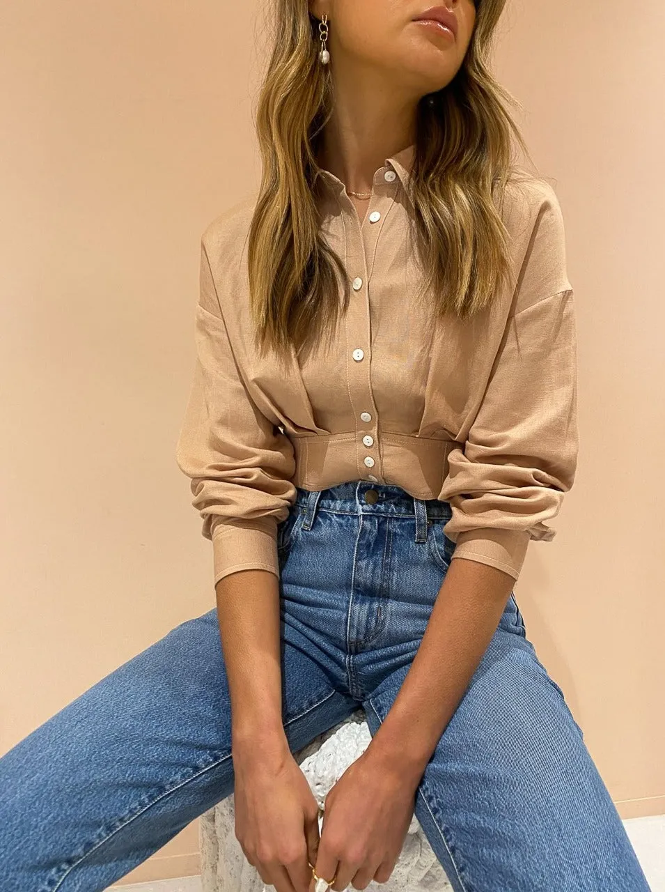 Significant Other Elora Shirt in Champagne
