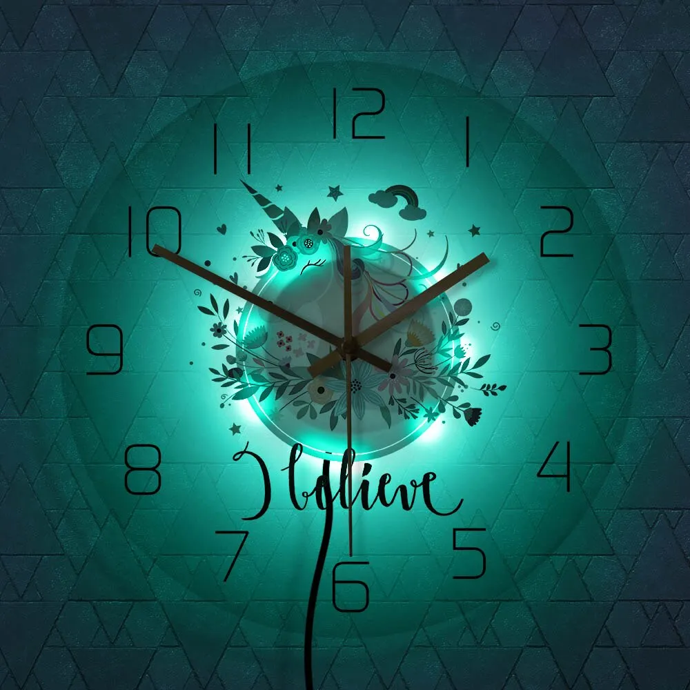 Silent Unicorn Clock