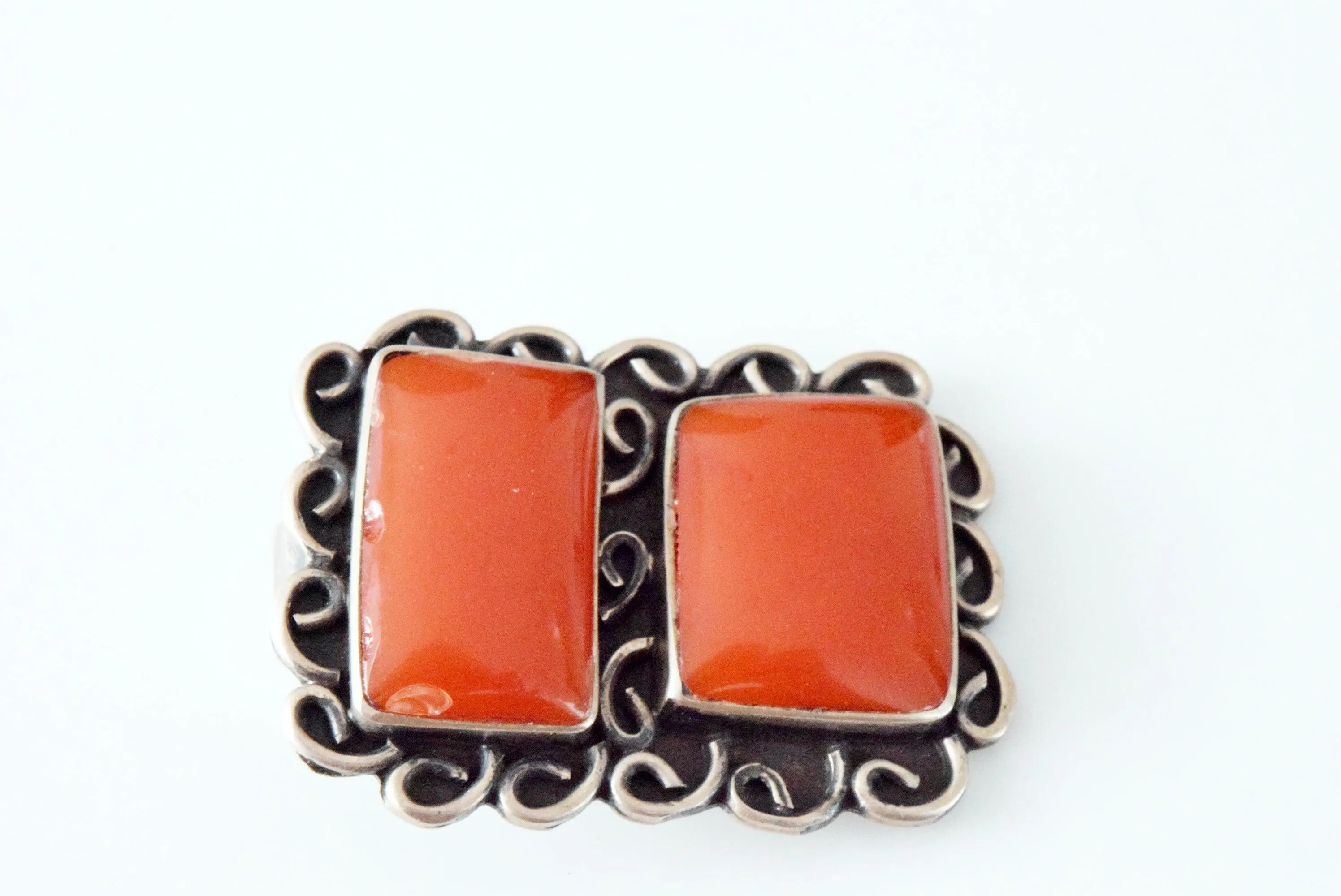 Silver and Carnelian Egyptian Pendant
