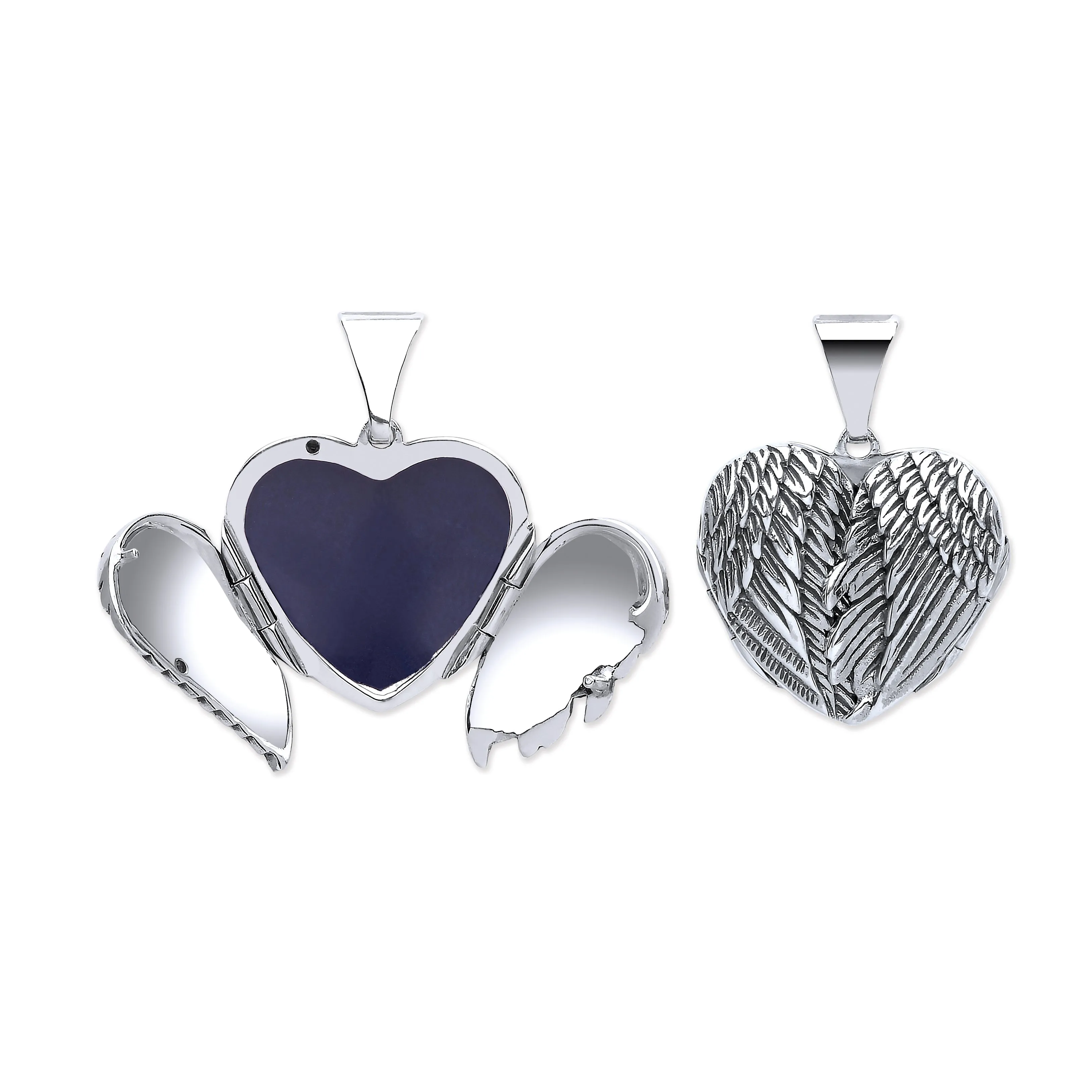 Silver Angel Wings Locket