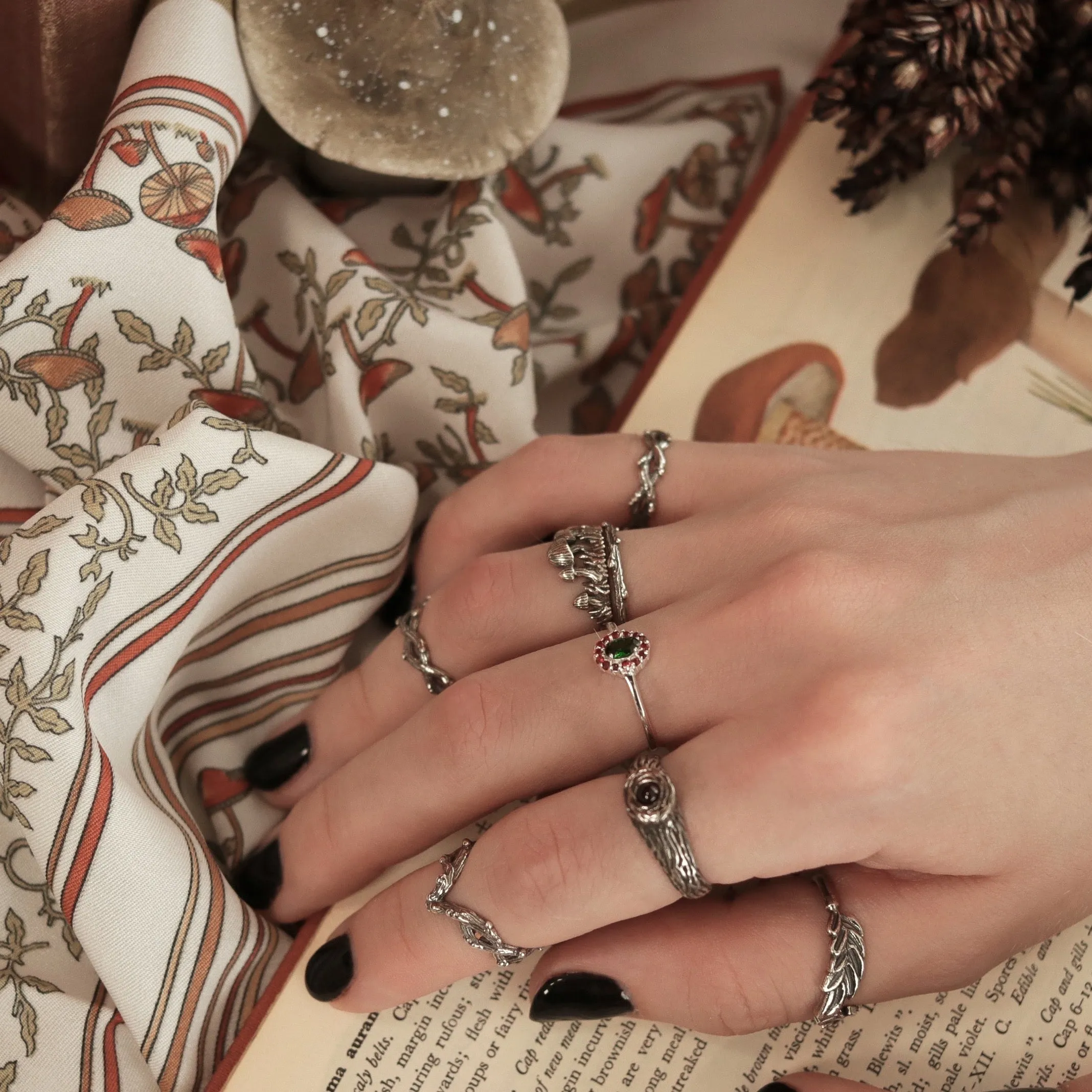 Sisu Tree Garnet Boho Ring | Talent Scout Winner