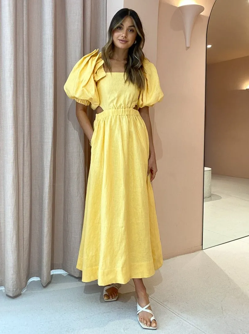 Sovere Noble Maxi Dress in Buttercup