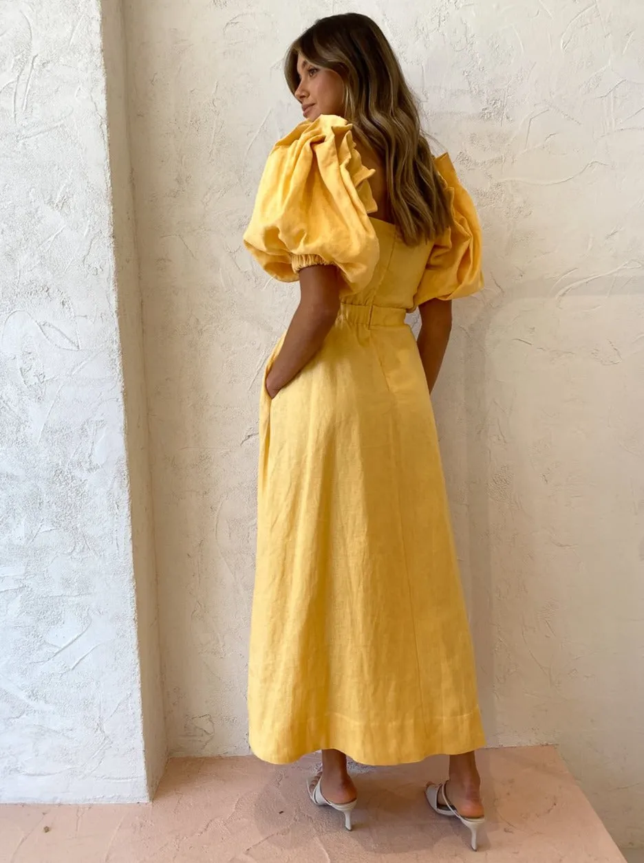 Sovere Noble Maxi Dress in Buttercup