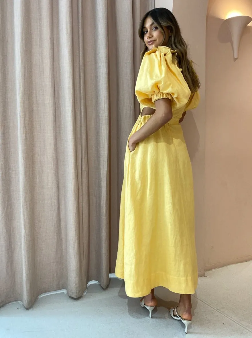 Sovere Noble Maxi Dress in Buttercup