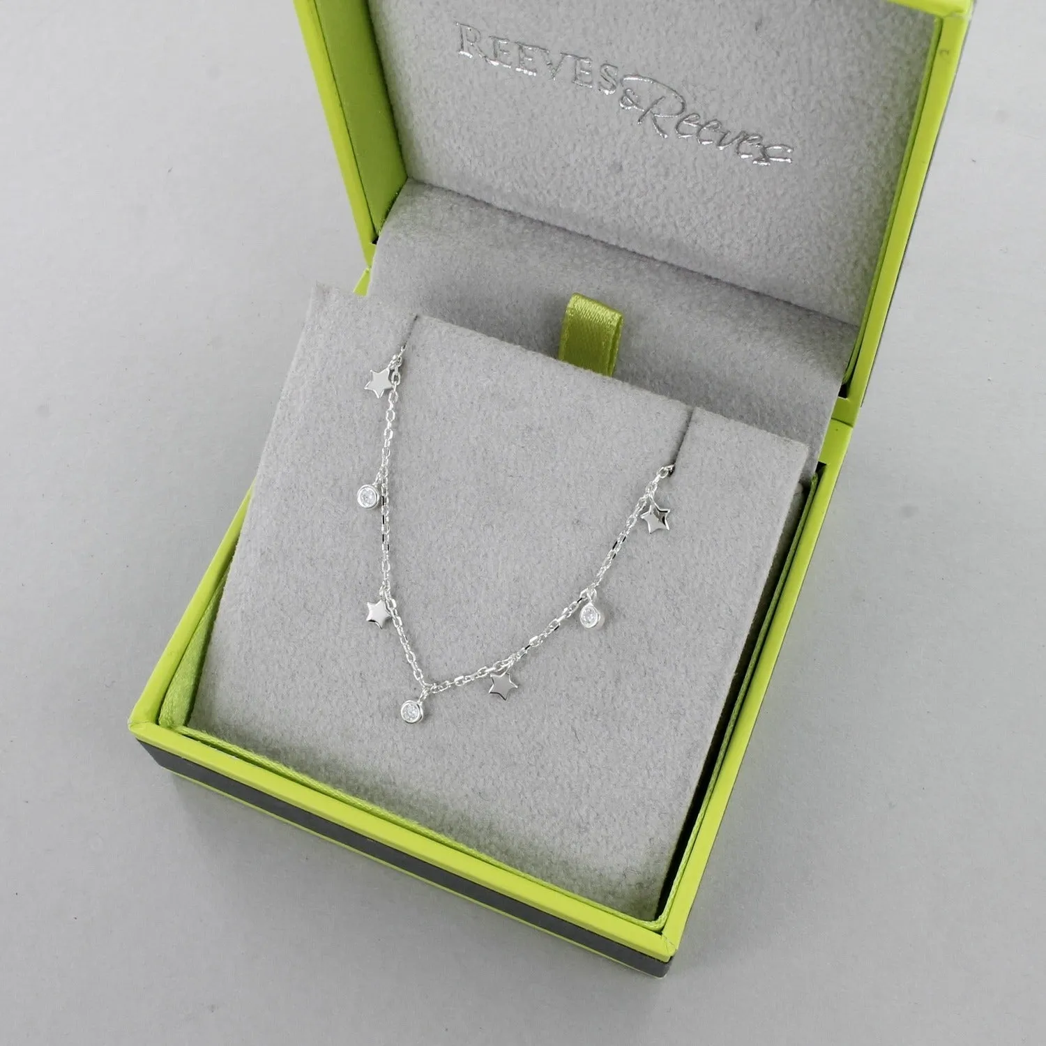 Star and Moonstone Shaker Necklace