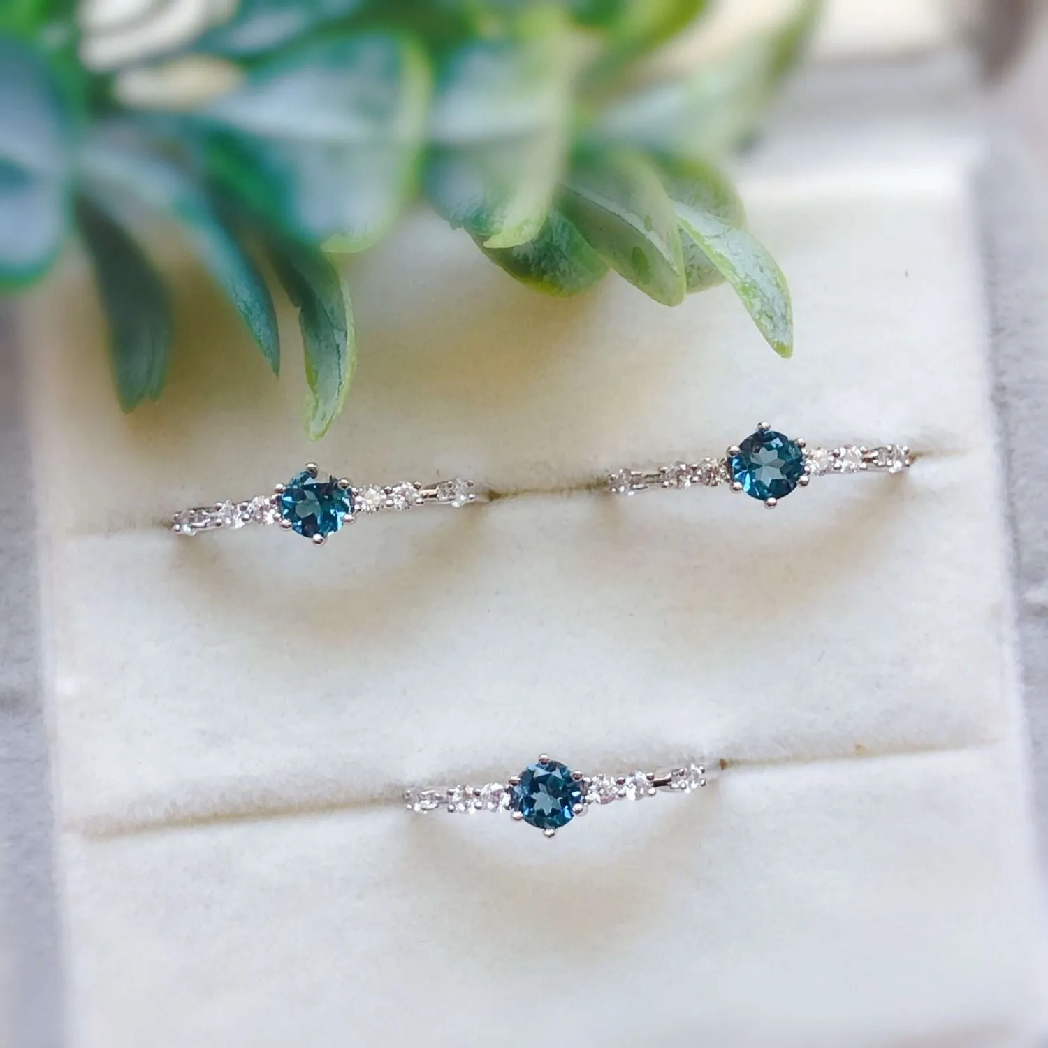 The Center of the Universe Blue Topaz Ring