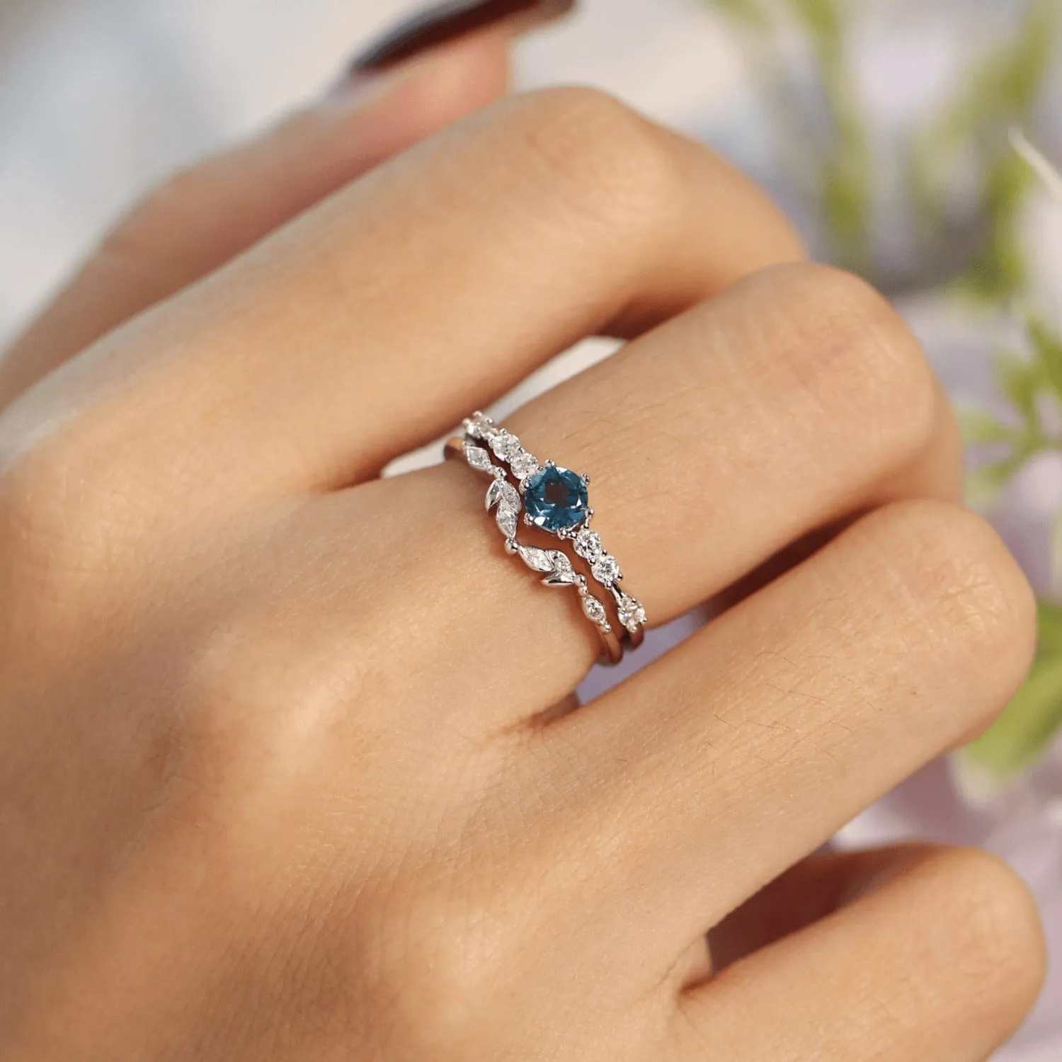 The Center of the Universe Blue Topaz Ring