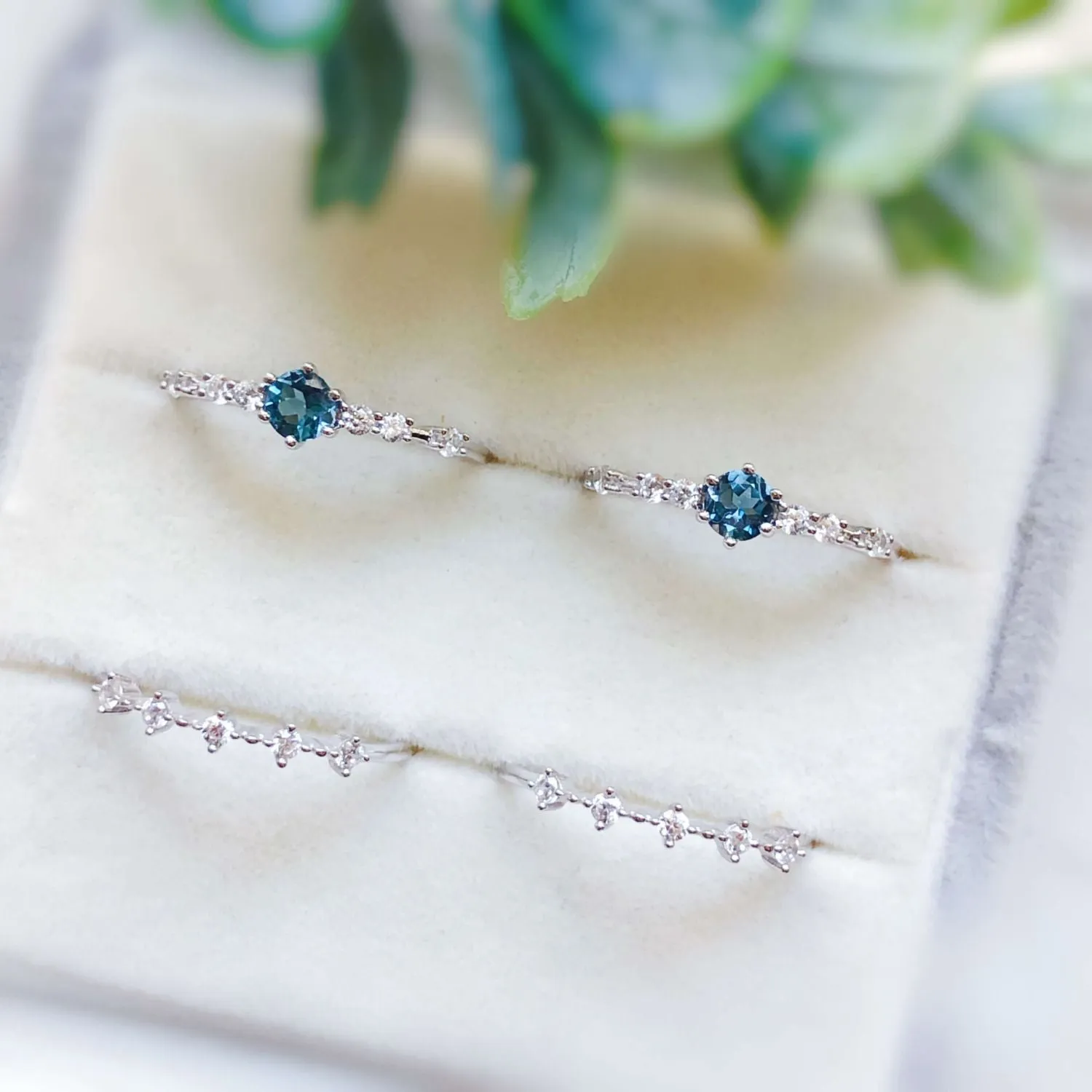 The Center of the Universe Blue Topaz Ring