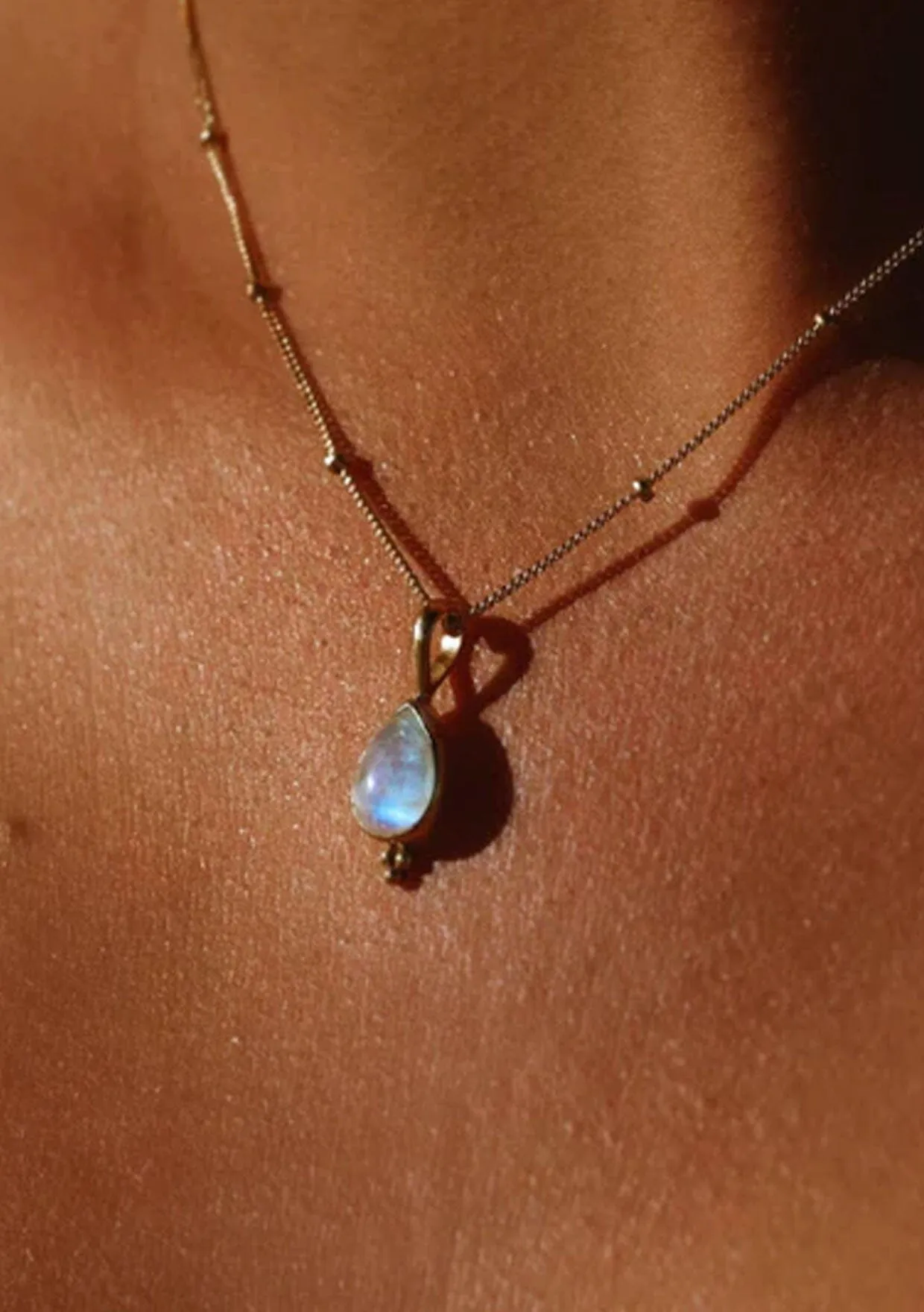 The Salty Gem Moonstone Necklace