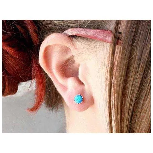 The Winter Knight's Ice Opal Earring