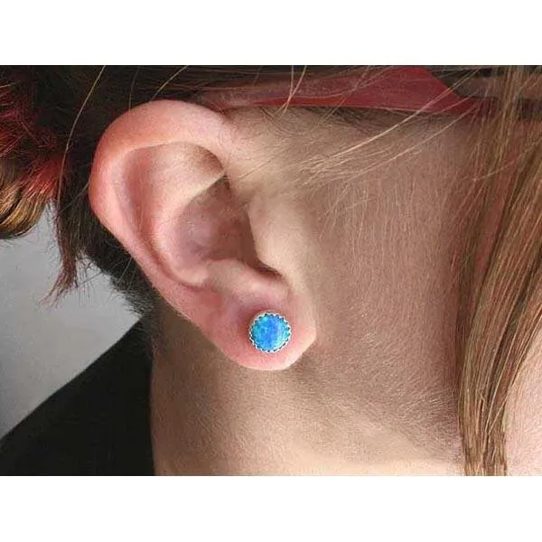 The Winter Knight's Ice Opal Earring