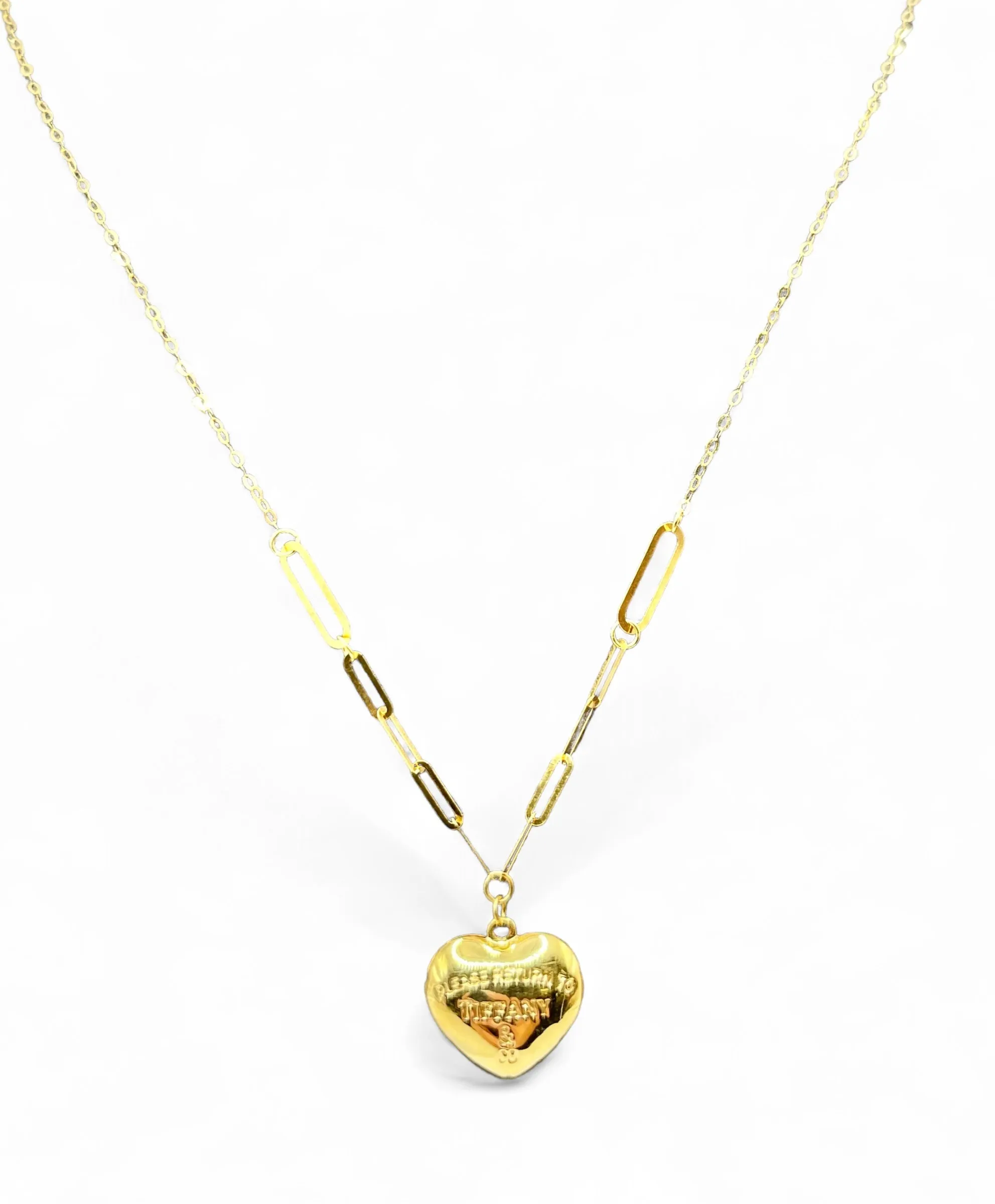TIFFANY HEART GOLD NECKLACE