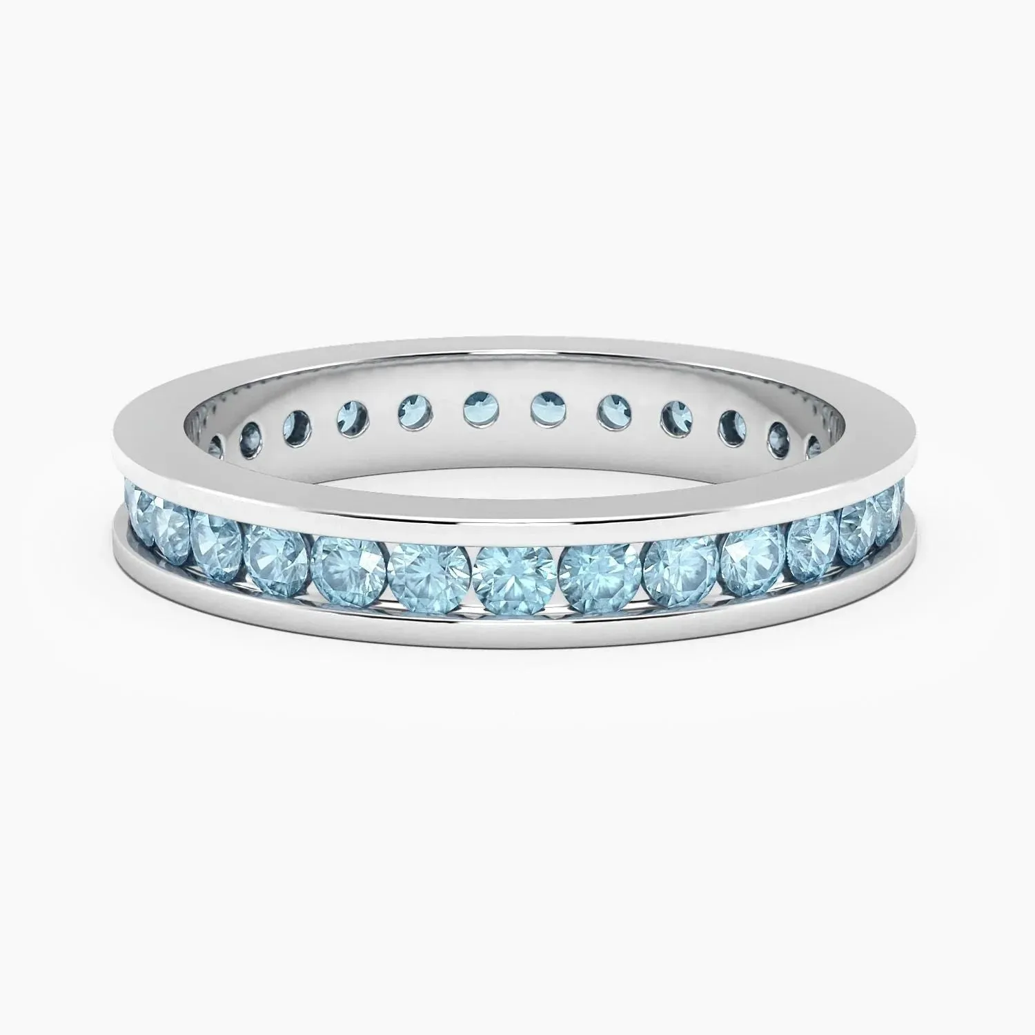 Topaz Channel Set Ring - Sterling Silver - Irosk Australia ®