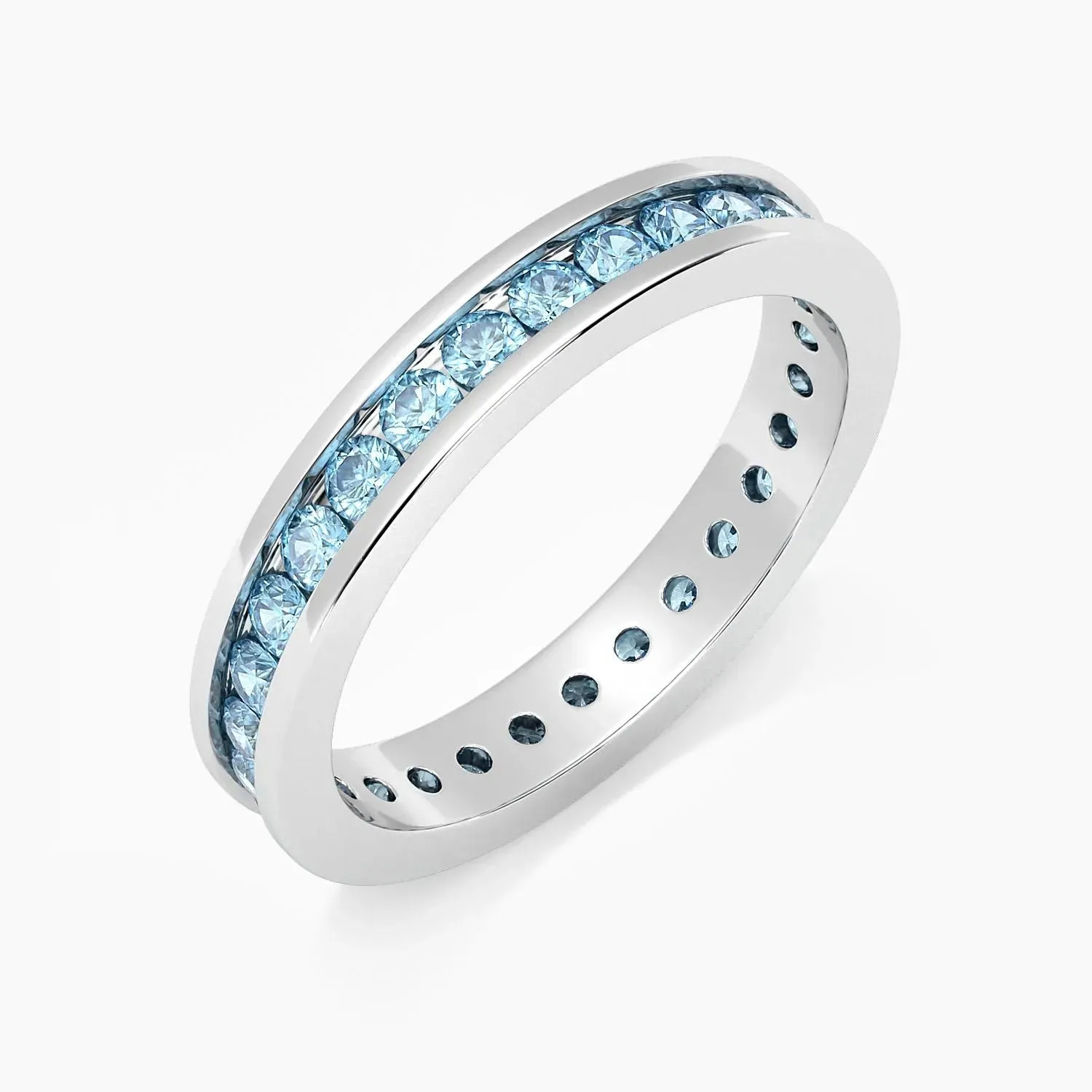 Topaz Channel Set Ring - Sterling Silver - Irosk Australia ®