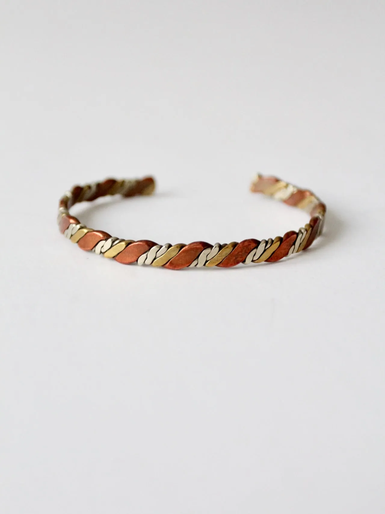vintage Mexican mixed metal bracelet