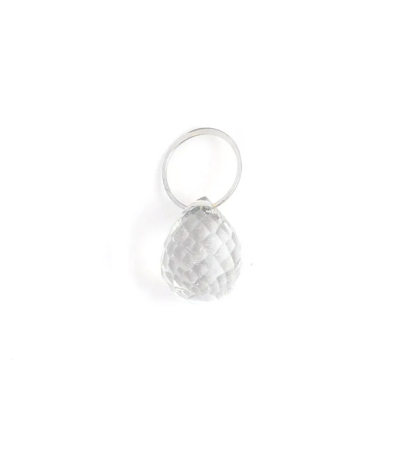 White Topaz charm