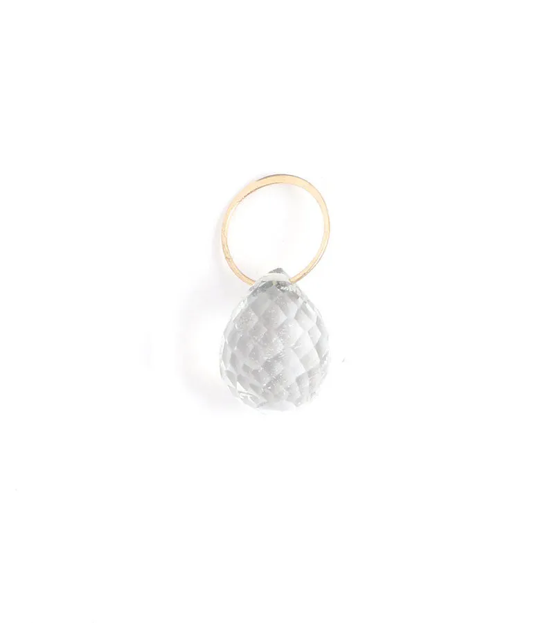 White Topaz charm