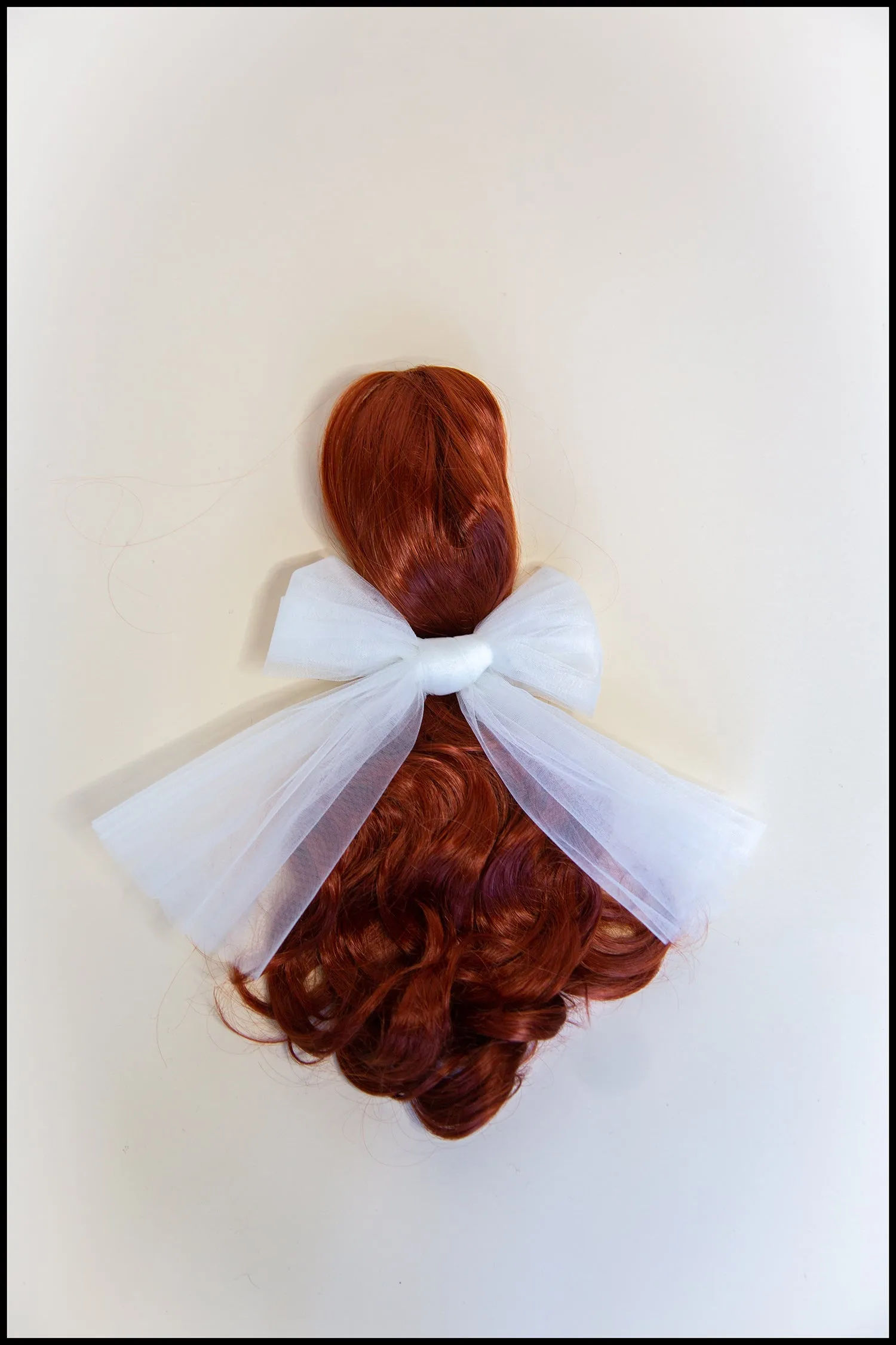 White Tulle Hair Bow