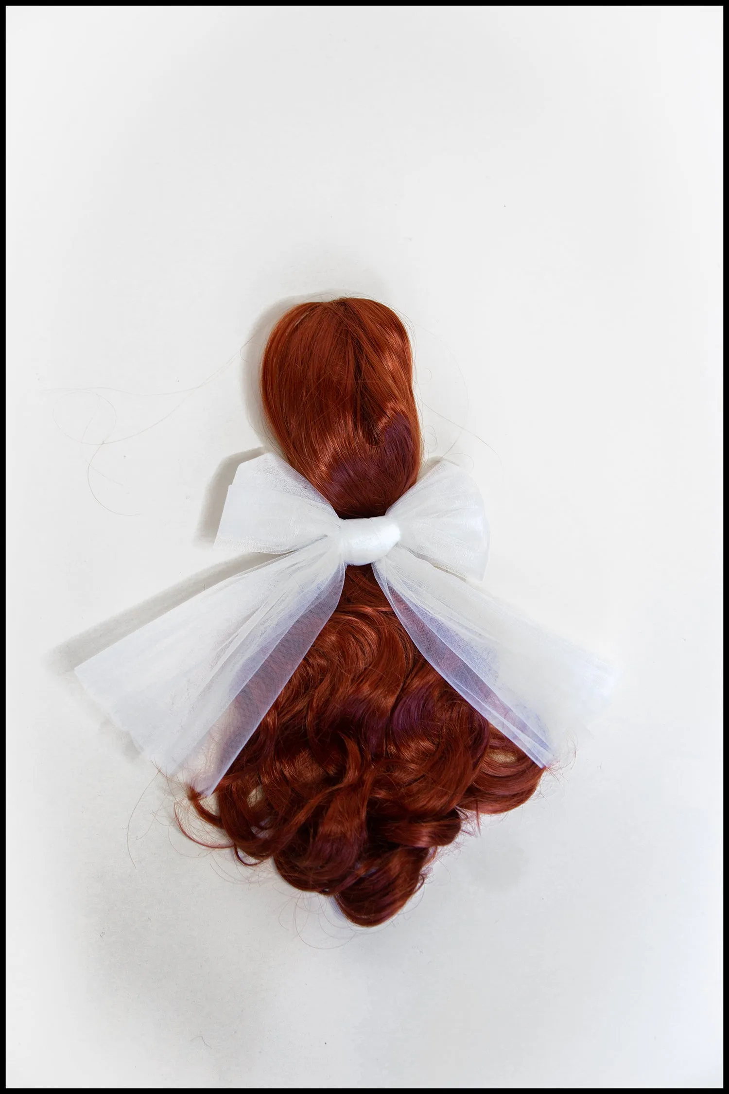 White Tulle Hair Bow