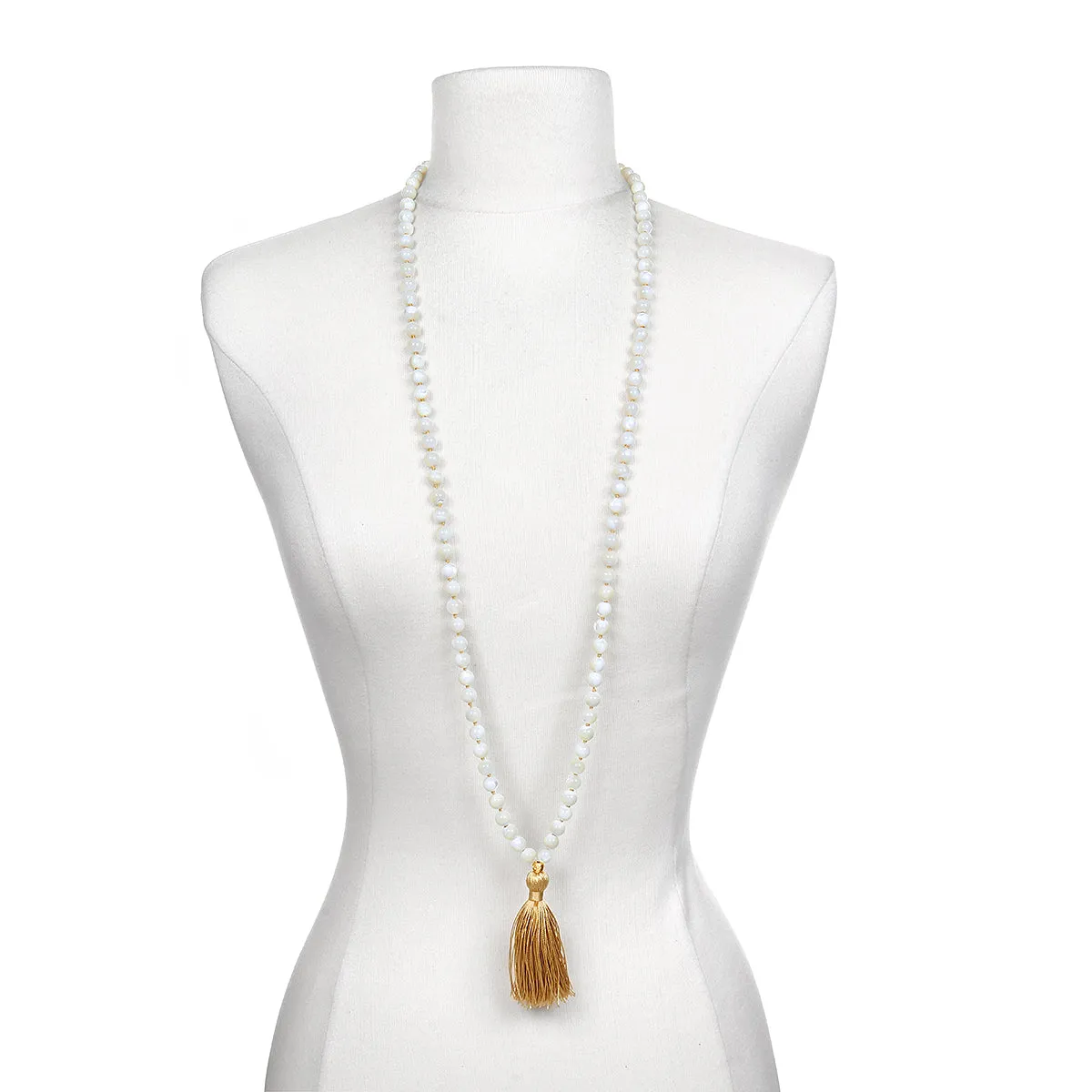 Wisdom Lotus Pearl Gemstone Mala