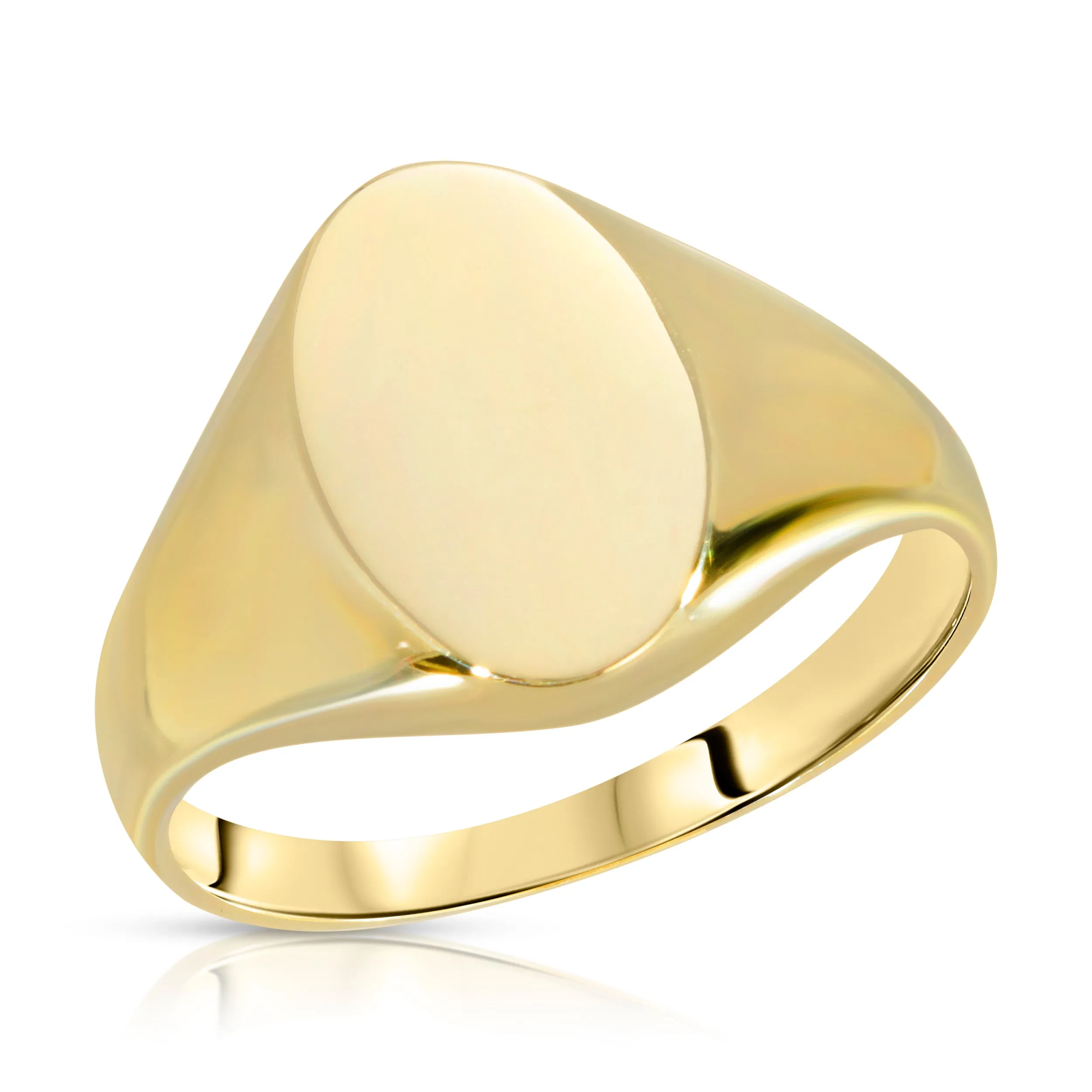 Womens Oval Signet Ring (Free Engraving)