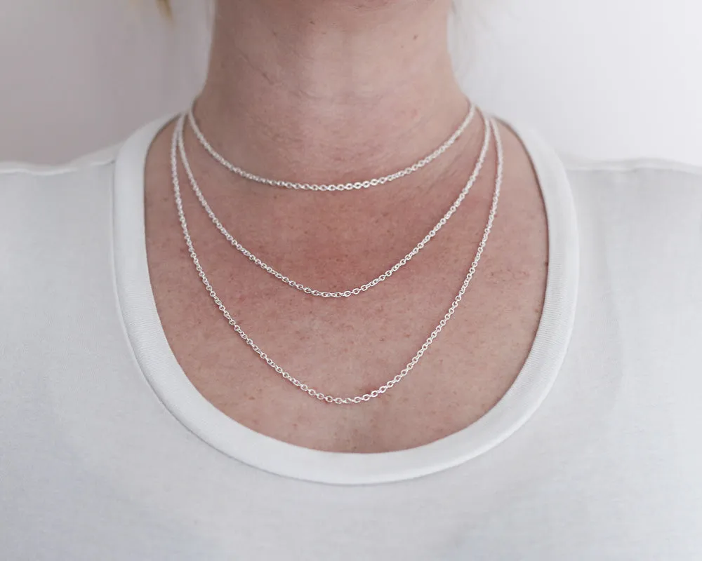 Woodland & Diamond Drop Necklace
