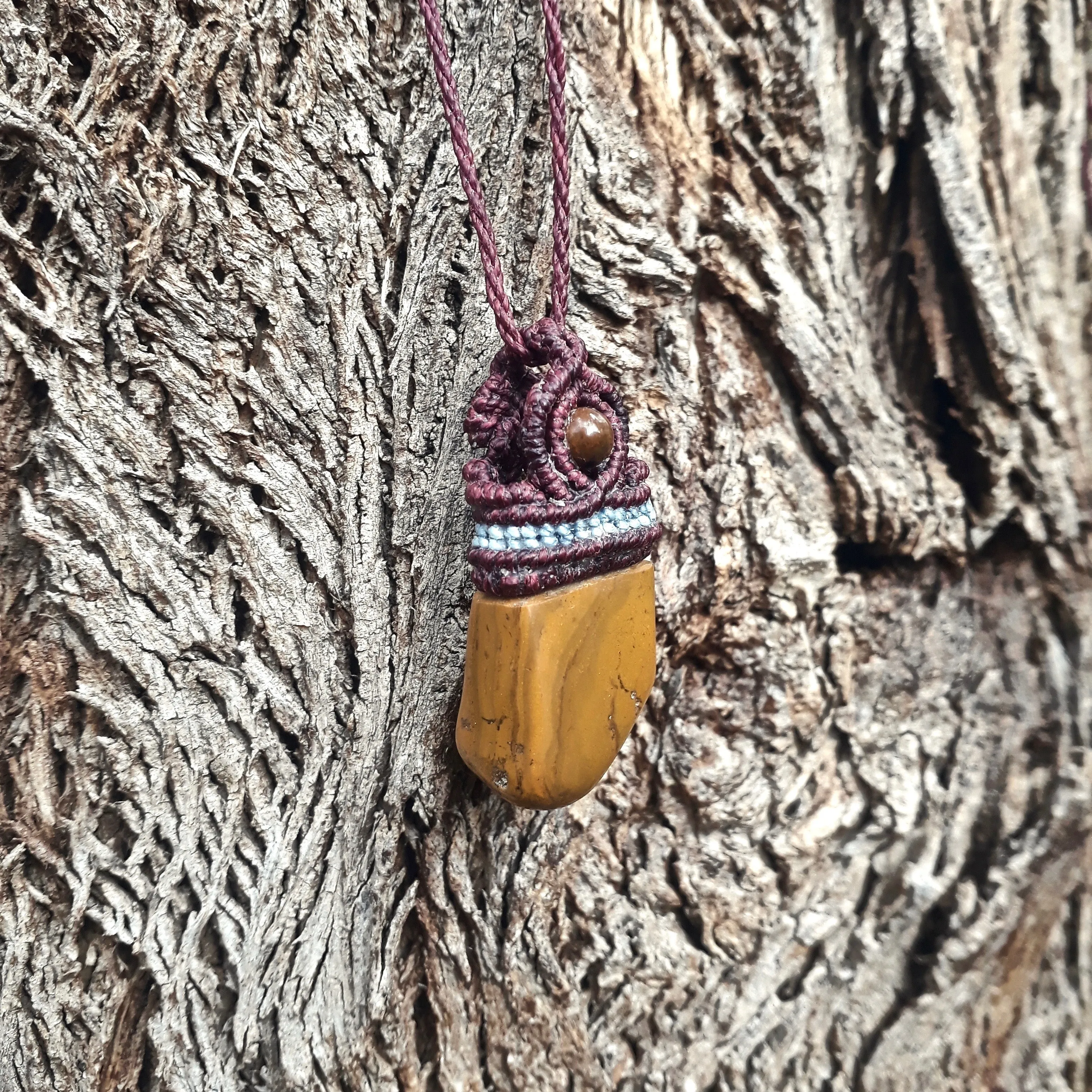 Yellow jasper necklace